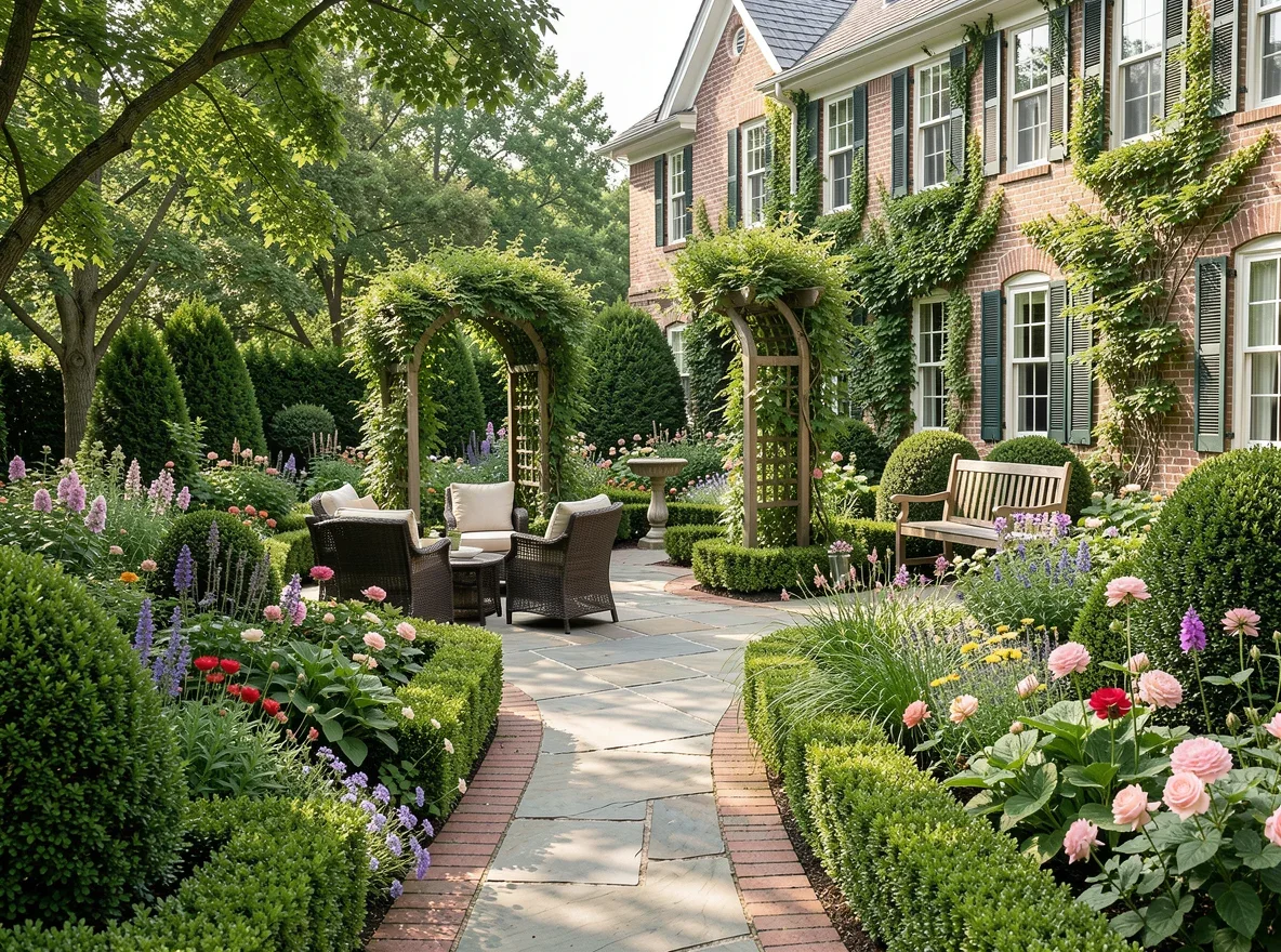 Inviting backyard prepared for home showings