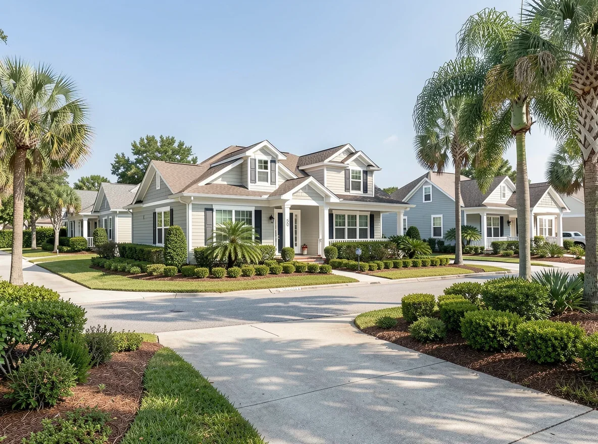 Residential neighborhood in Clermont, Florida