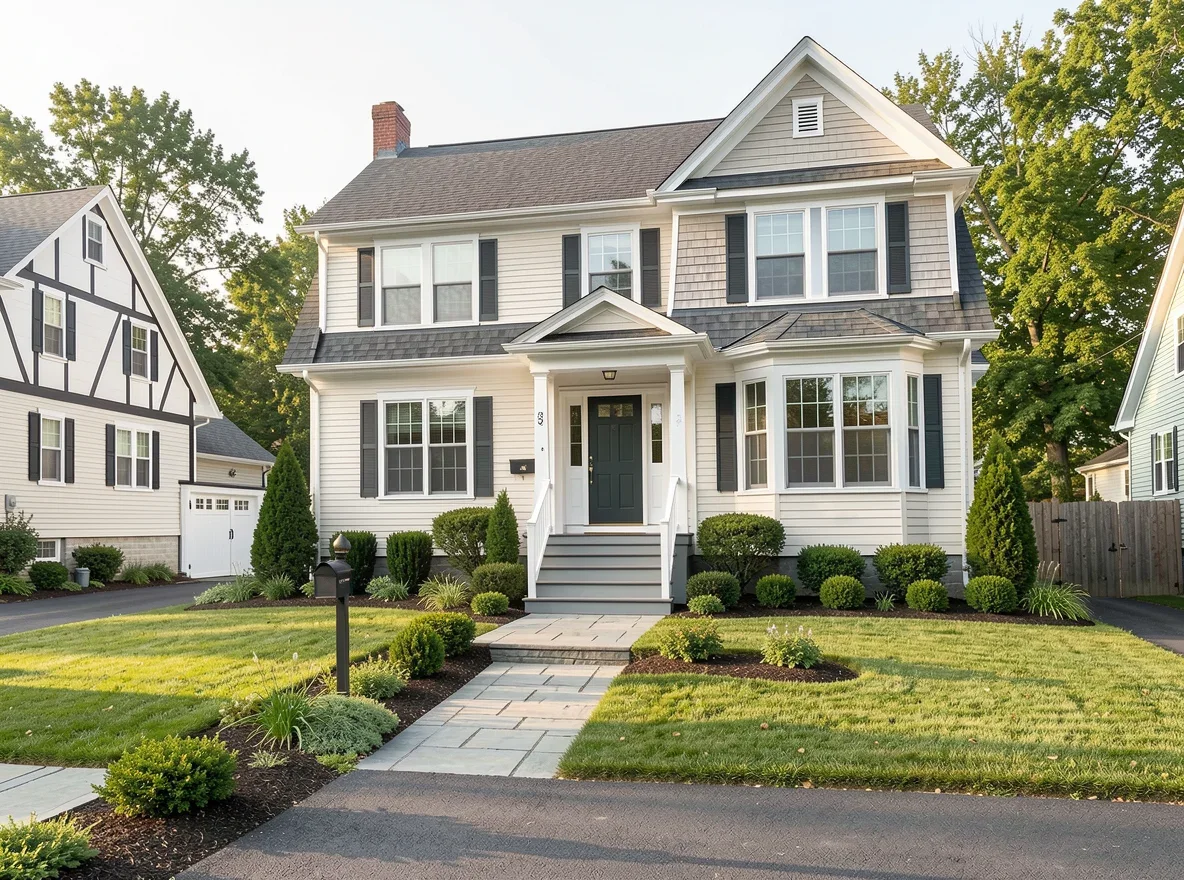 Providence first-time buyer style home exterior on a residential street