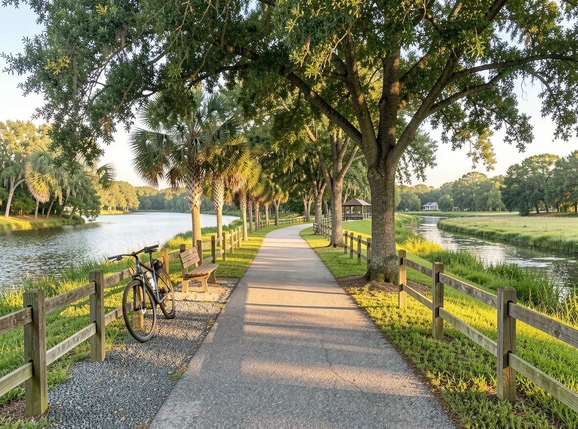Trail and park scene in Clermont, Florida