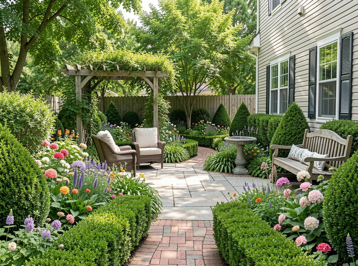 Well-kept backyard patio enhancing seller appeal