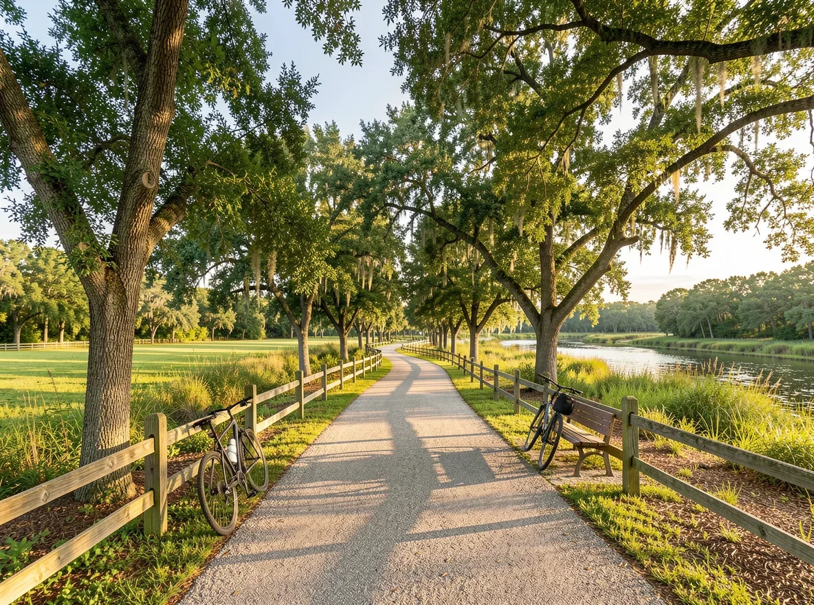West Orange Trail style recreation scene in Winter Garden, Florida