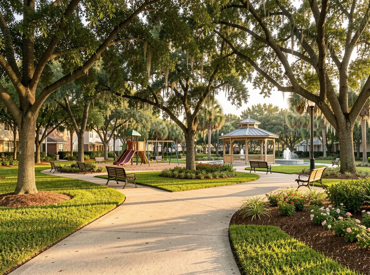 Park and walking path near Mascotte, Florida