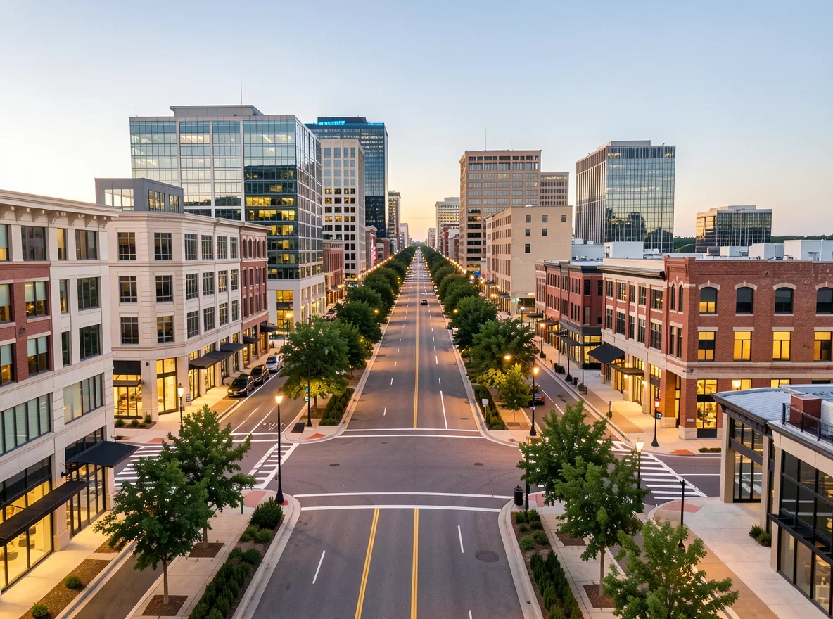 Northwest Arkansas downtown streetscape