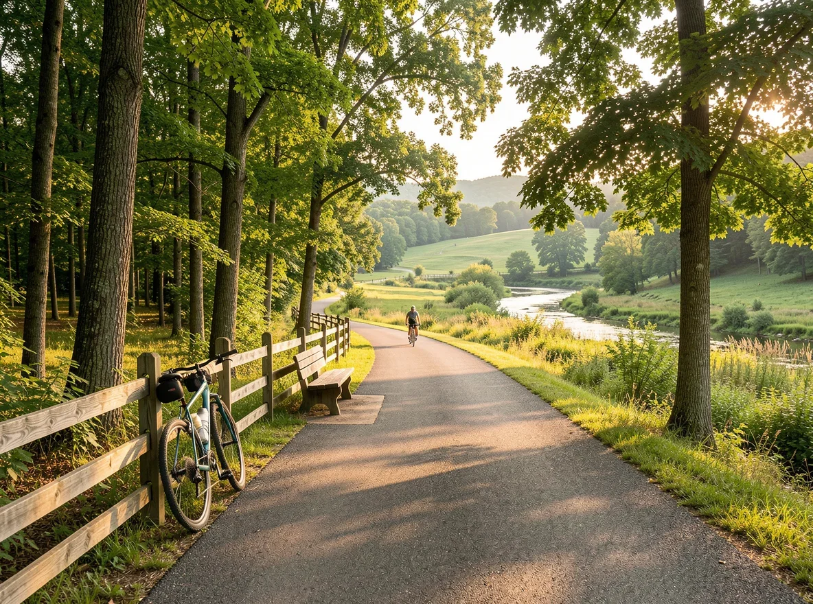 Recreation trail in the Ozarks area