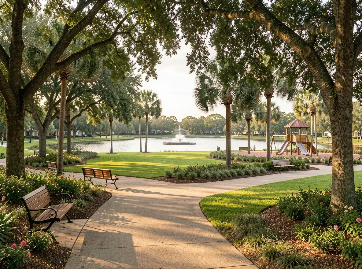 Neighborhood park and green space in Parkland