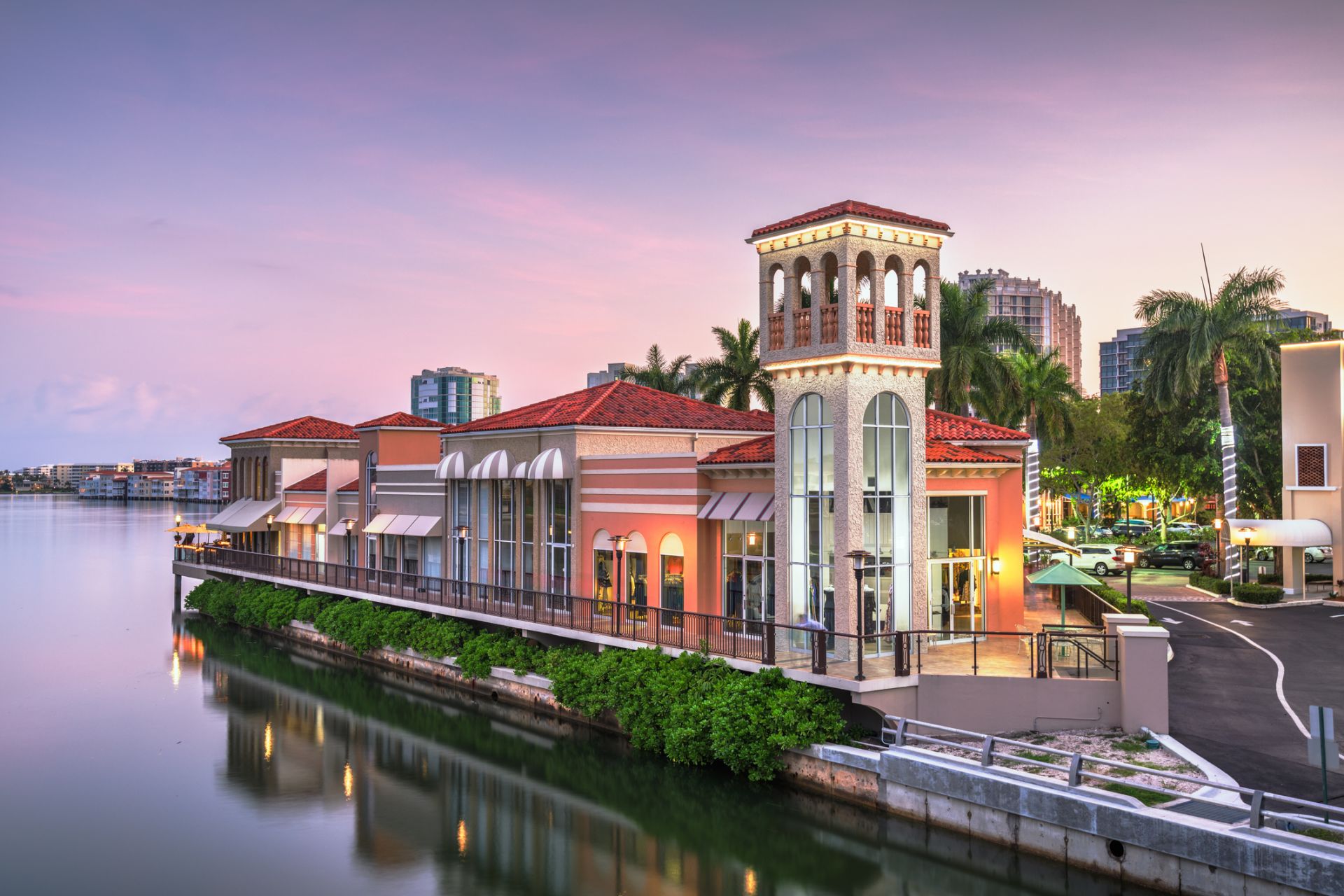Park Shore Vilage Shops on Venetian Bay