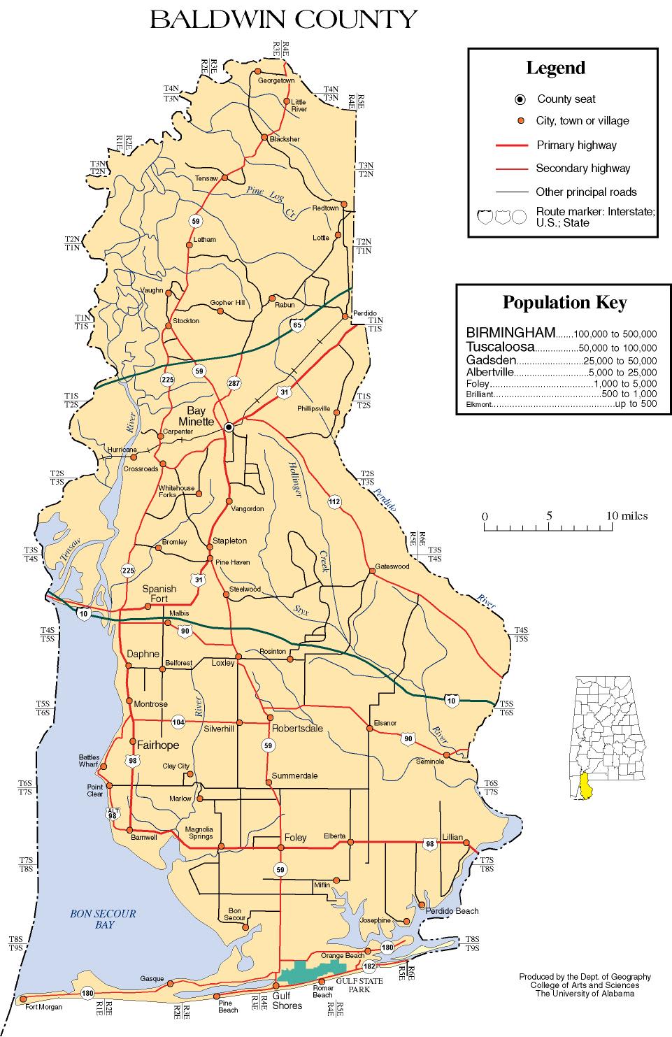 Baldwin County Map