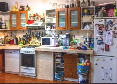 Cluttered Kitchen