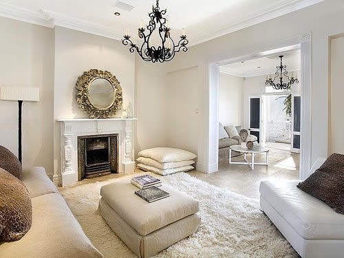 Off white living room
