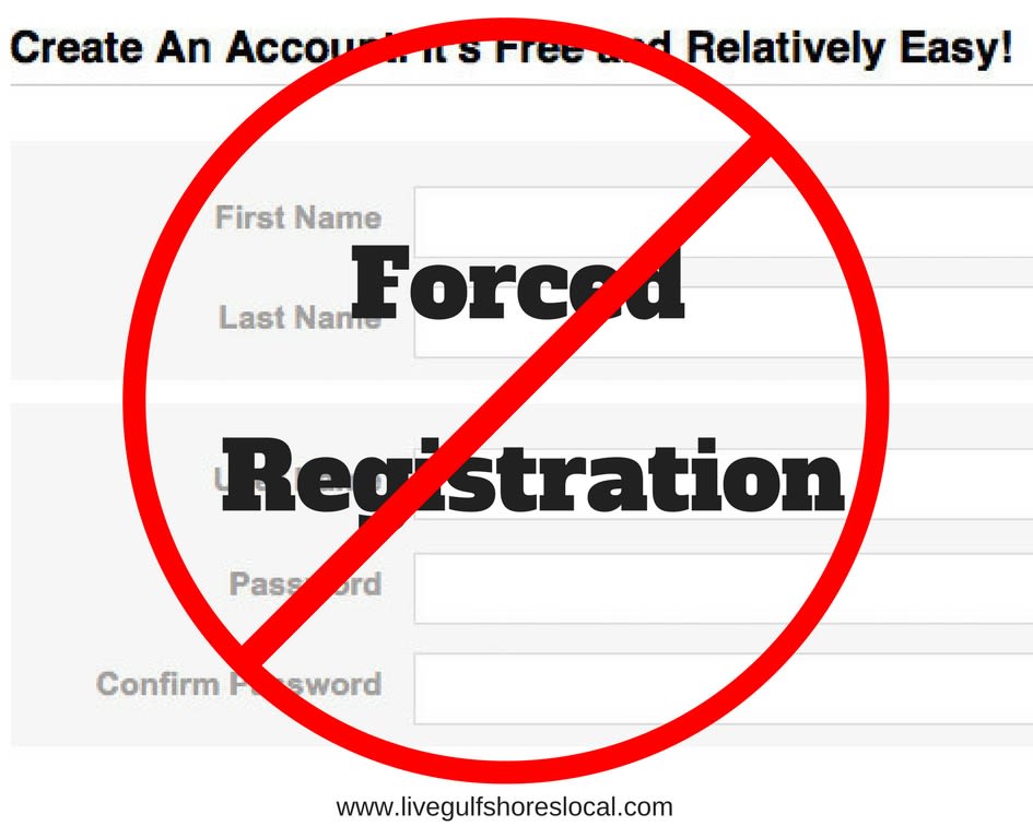 No Forced Registration