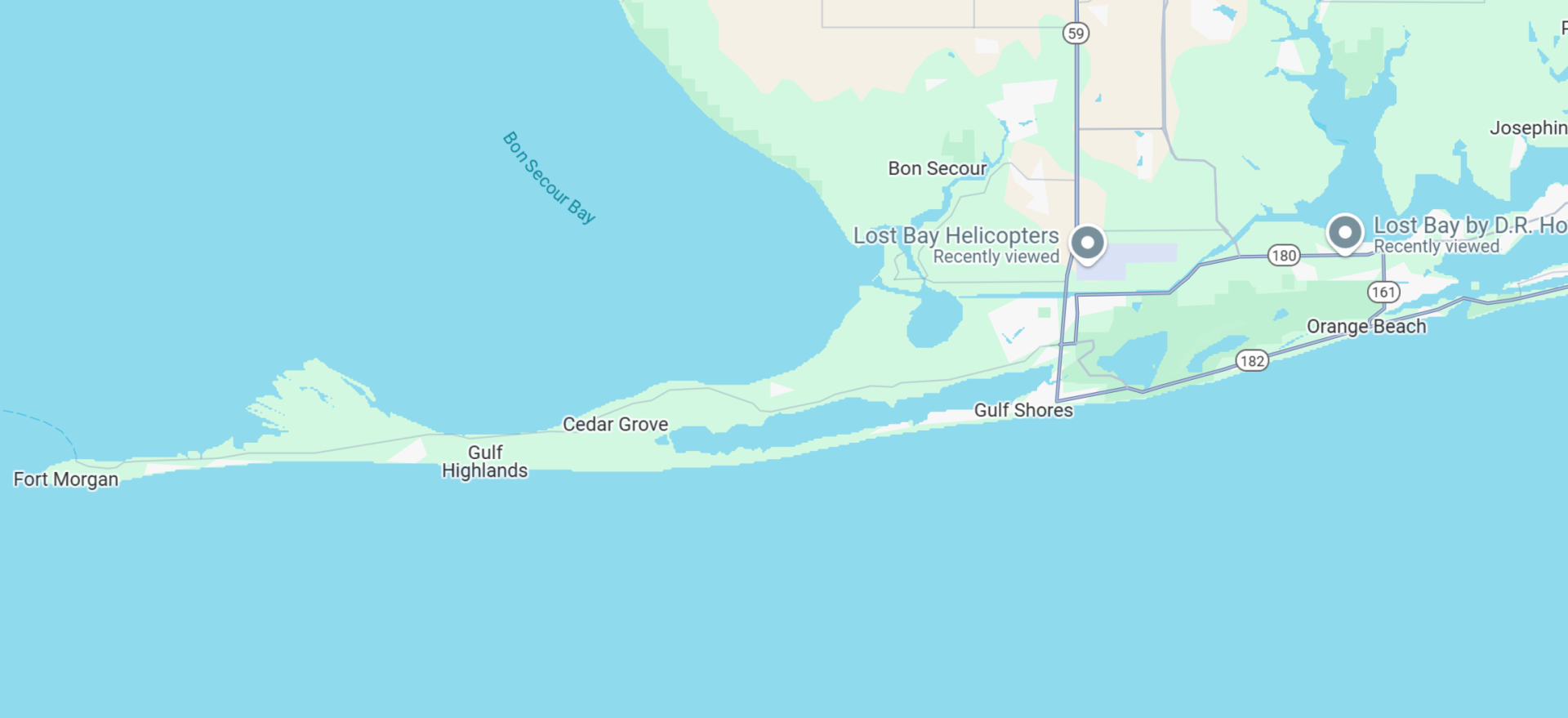 Gulf Shores and Orange Beach Map