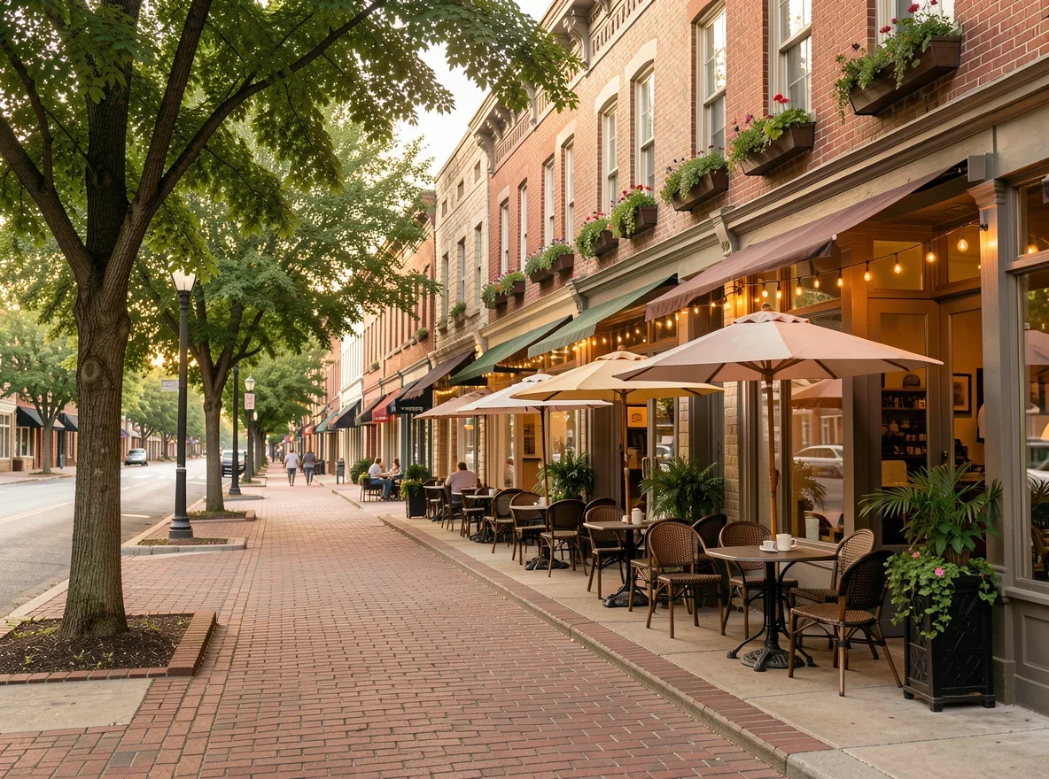 Historic streetscape in Roswell
