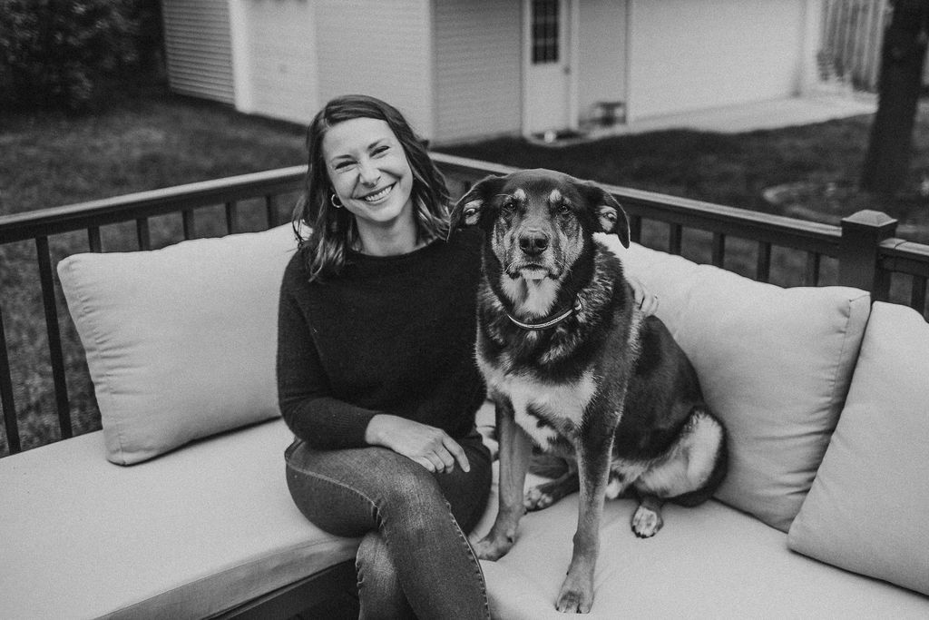 sarah-with-her-dog sarah with her dog