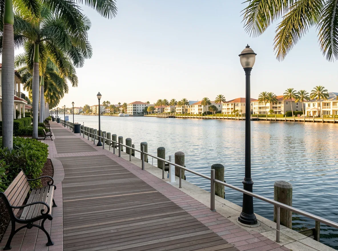 Waterfront scene in Fort Lauderdale