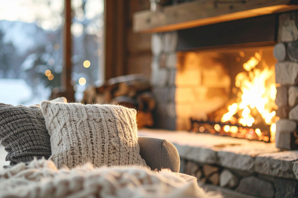 cozy home in winter