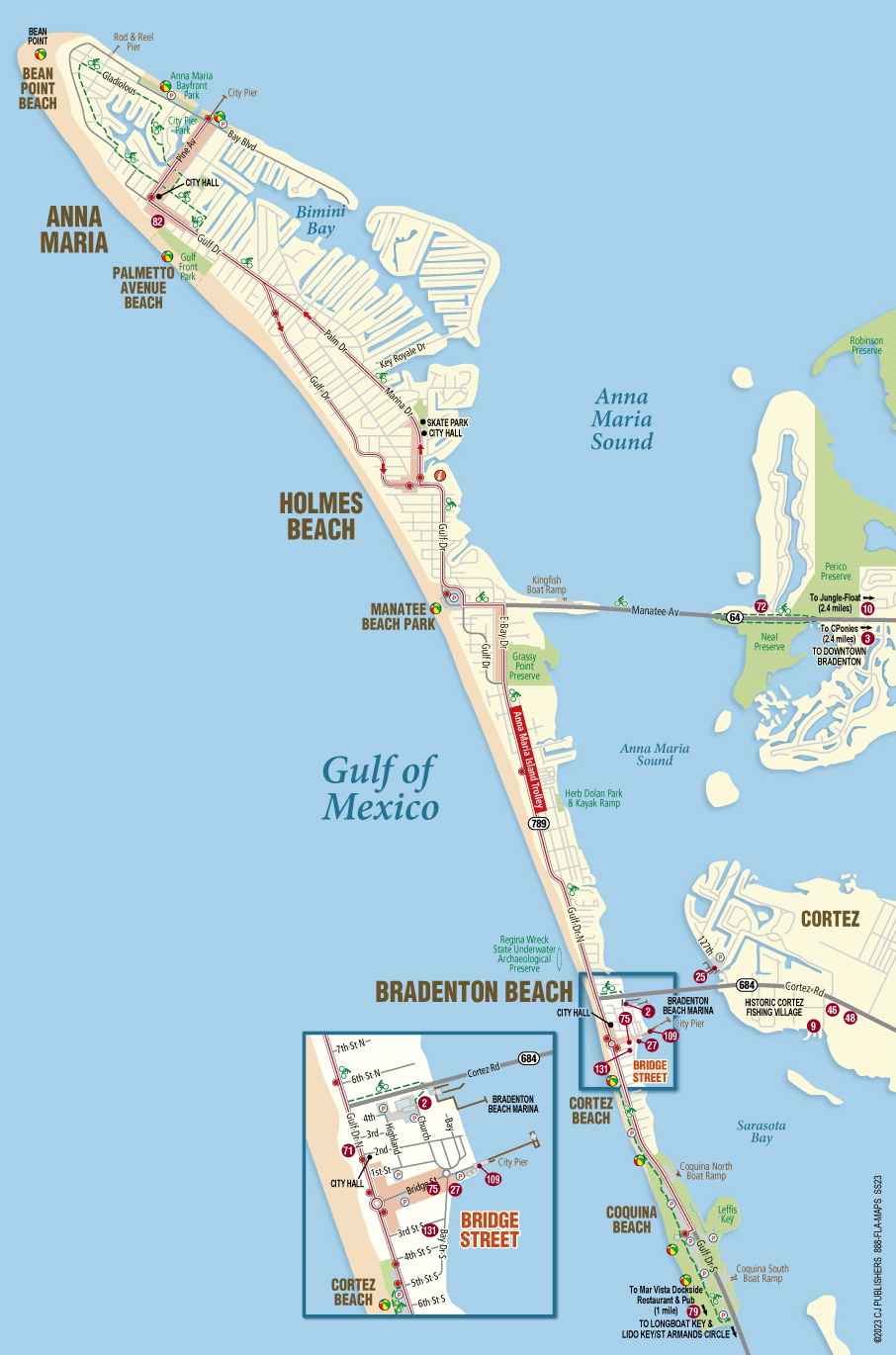 anna maria island map