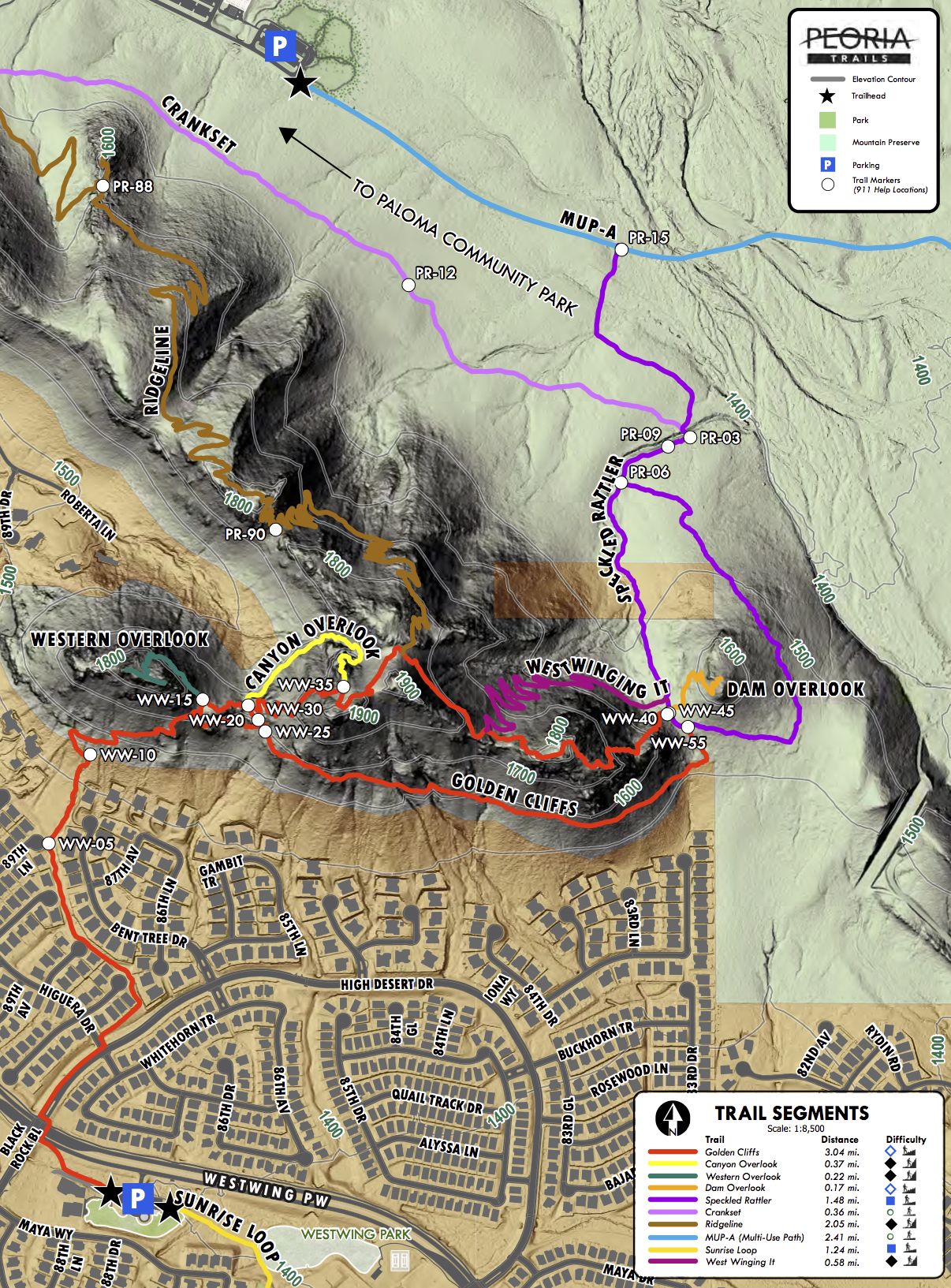 WestWing Mountain Trailhead