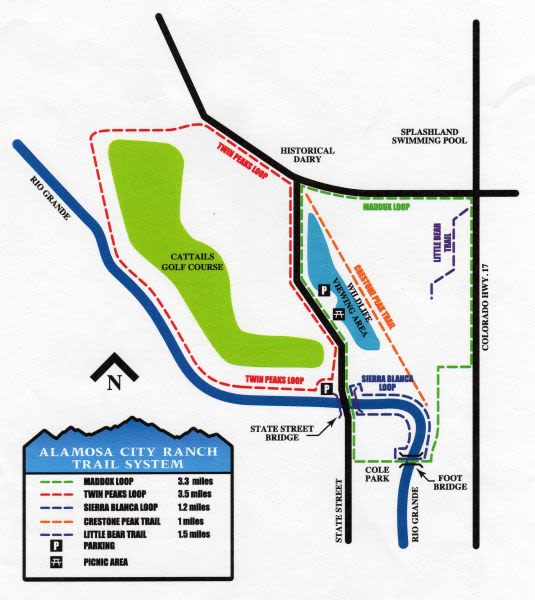 Alamosa Trail map