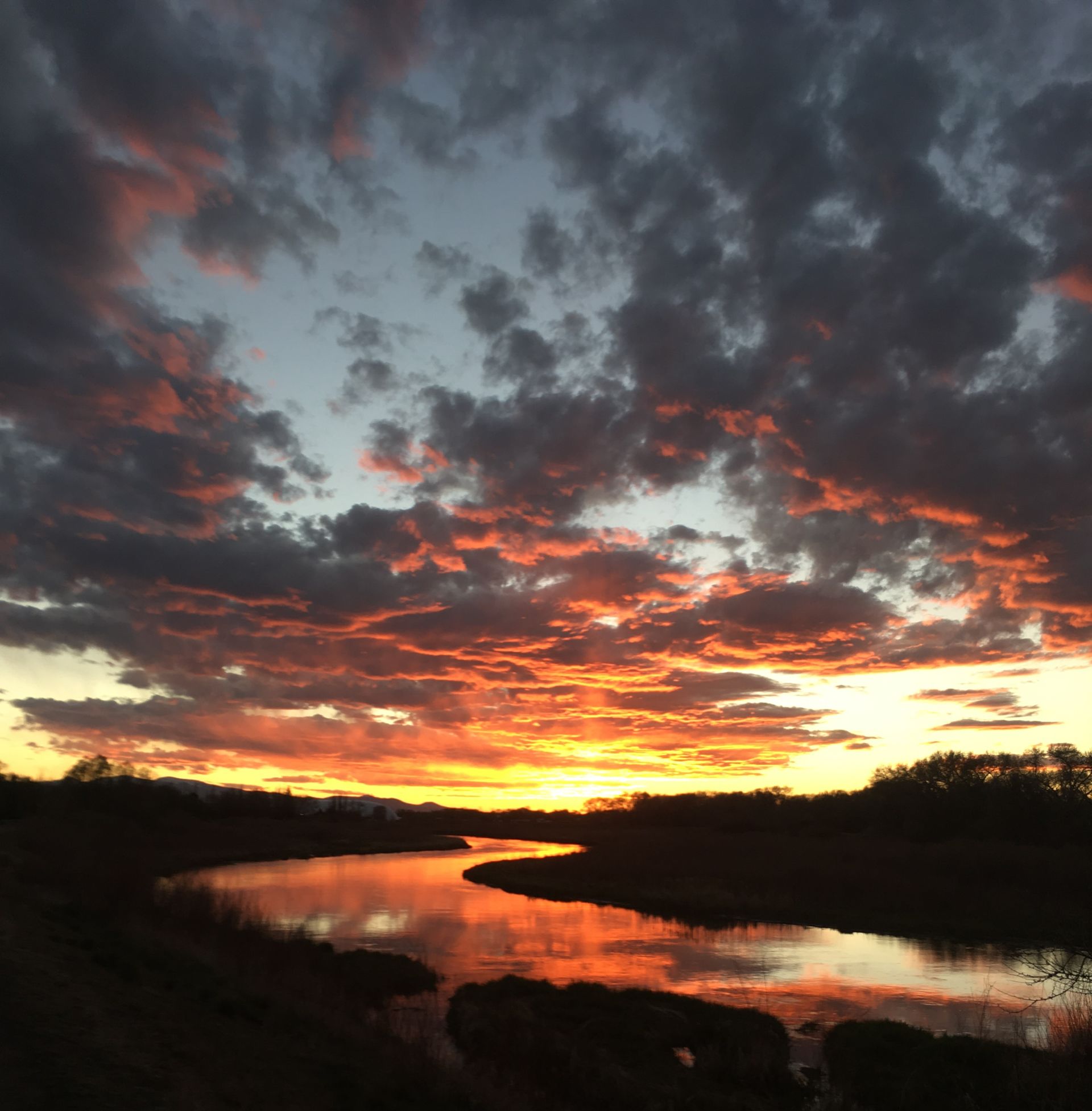 Sunset over the Rio Grande