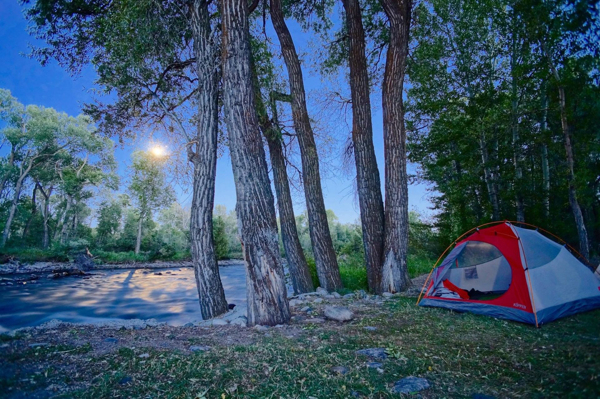 River front tent sites