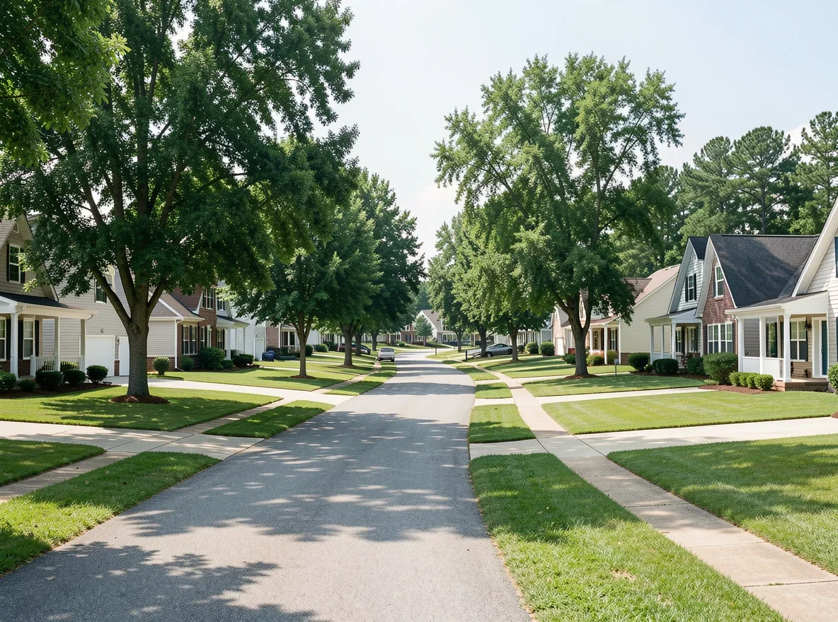 Neighborhood homes in Buford, Georgia