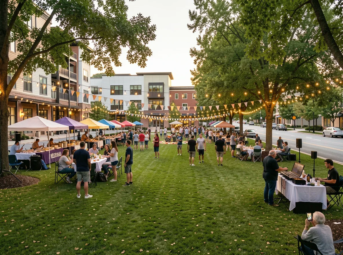 Community green in Alpharetta
