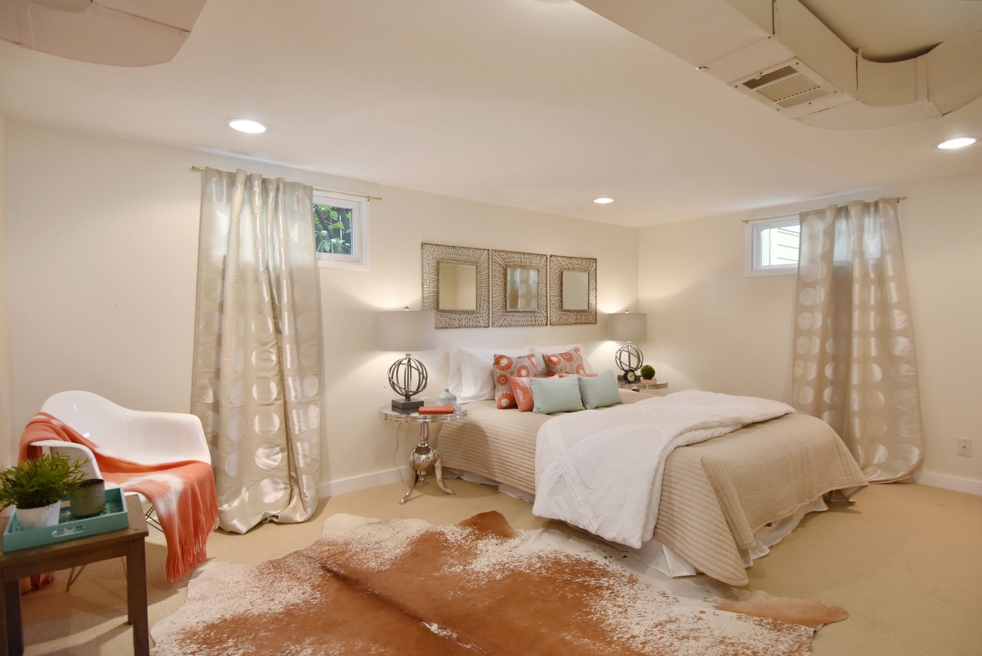 Basement bedroom