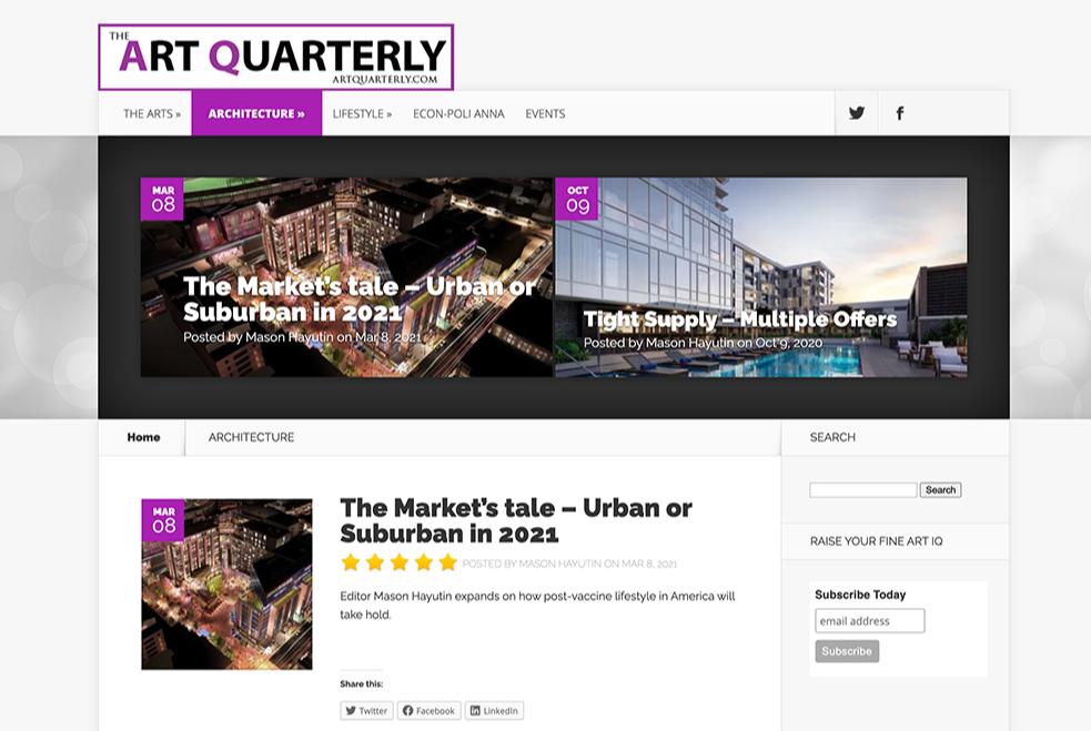 The Art Quarterly - Real Estate News