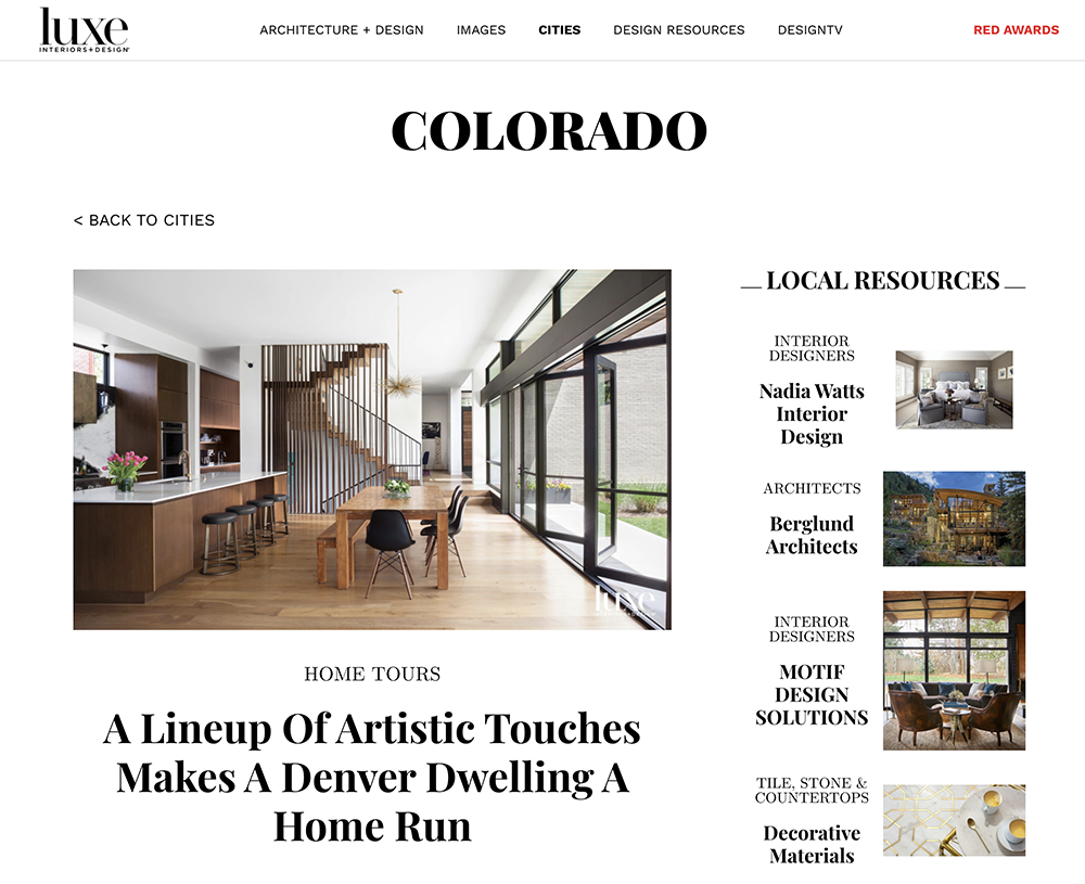 Luxe Magazine Website - Colorado March 2021 Luxe Magazine - Design and Homes in Colorado