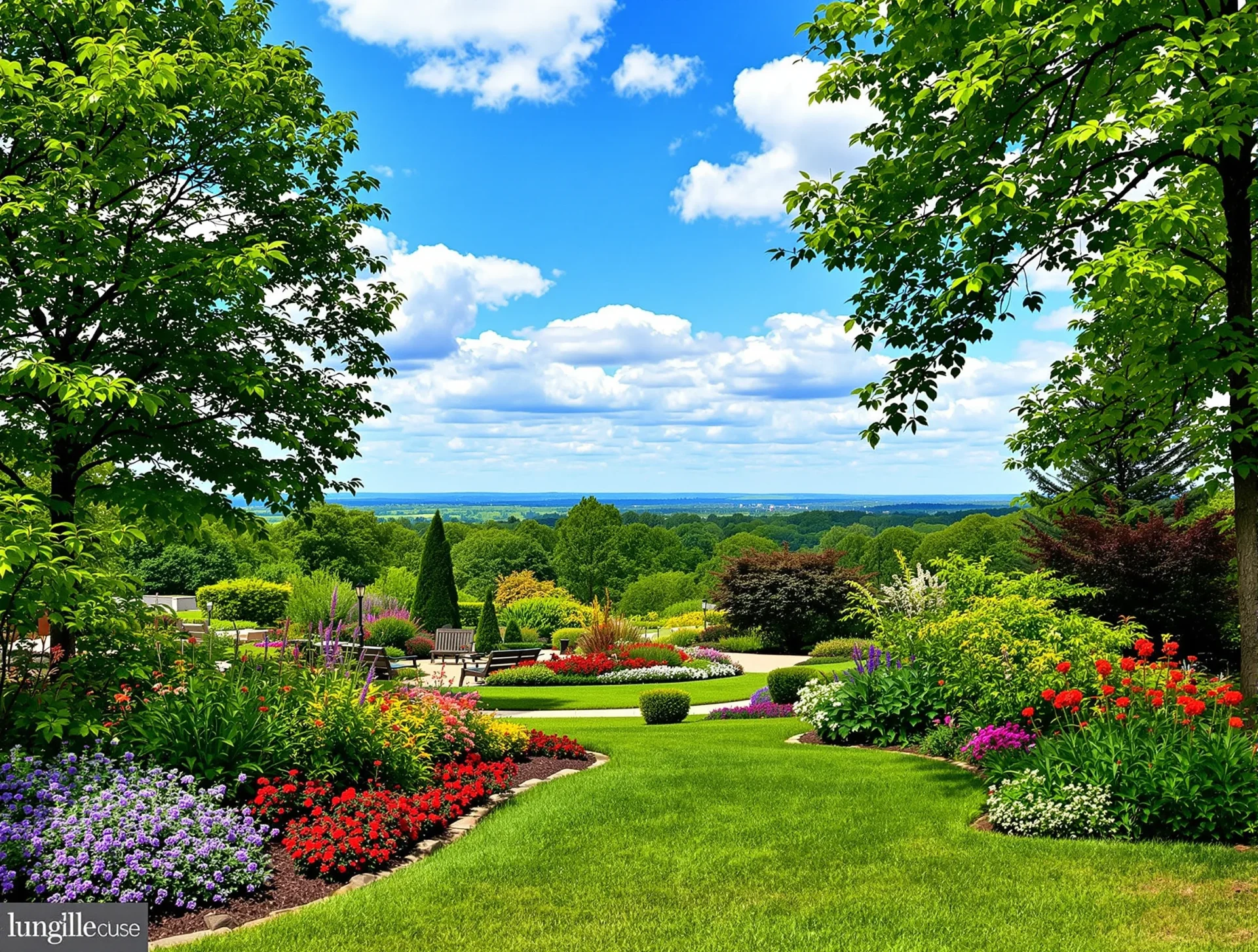 Landscaped garden