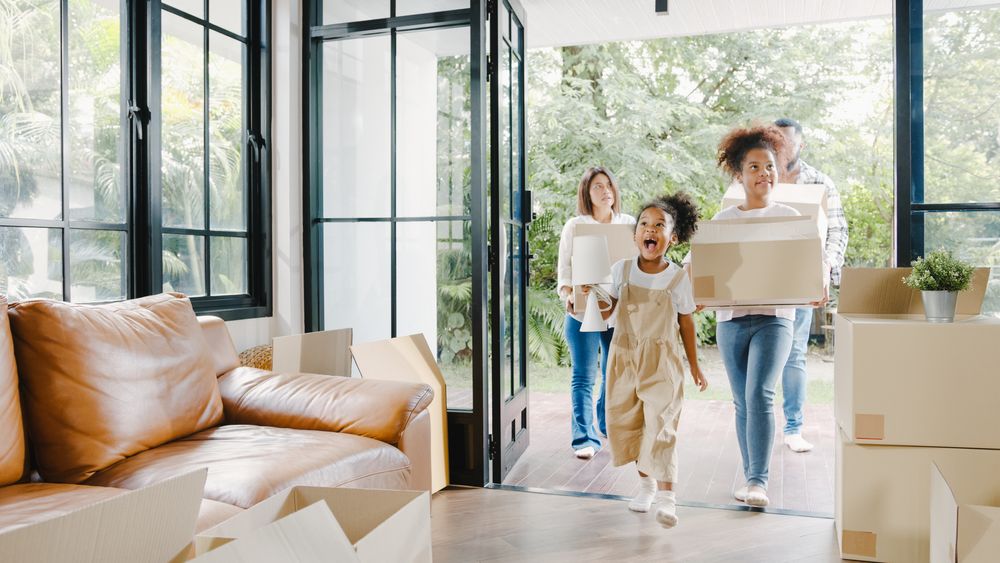 a family moving in