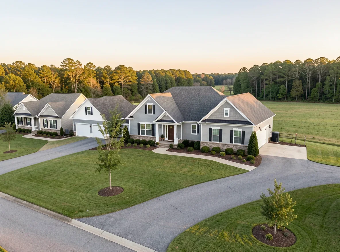 Homes and open space in Advance