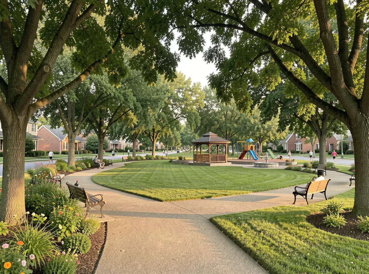 Community green space near Rural Hall