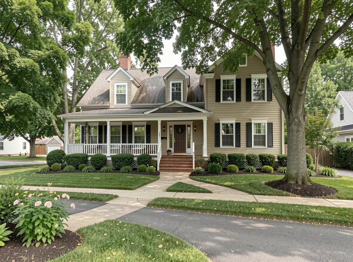 Historic home exterior with porch in Bellevue, Kentucky