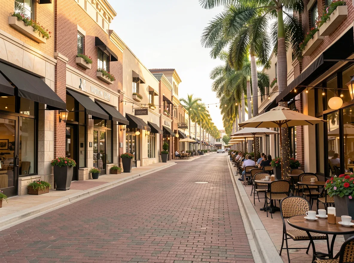 Weston Town Center streetscape