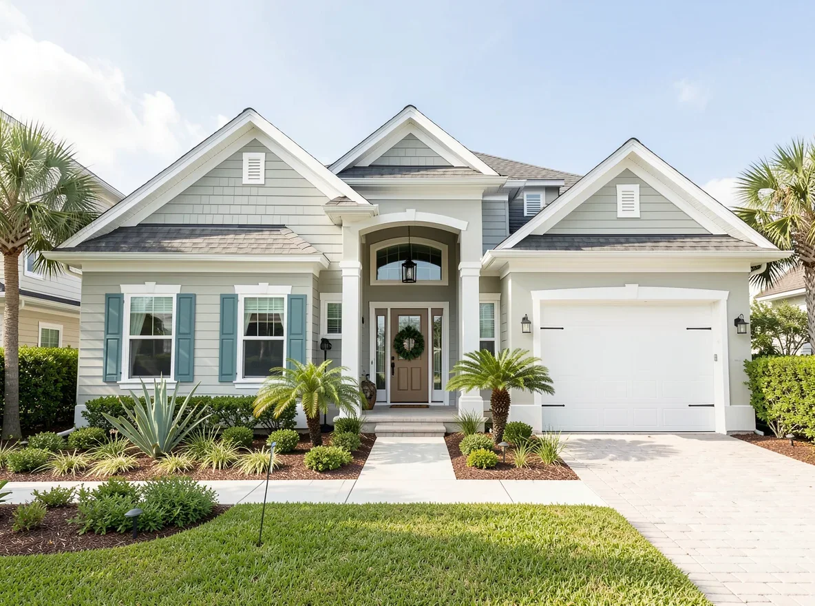 Freshened Dania Beach home exterior