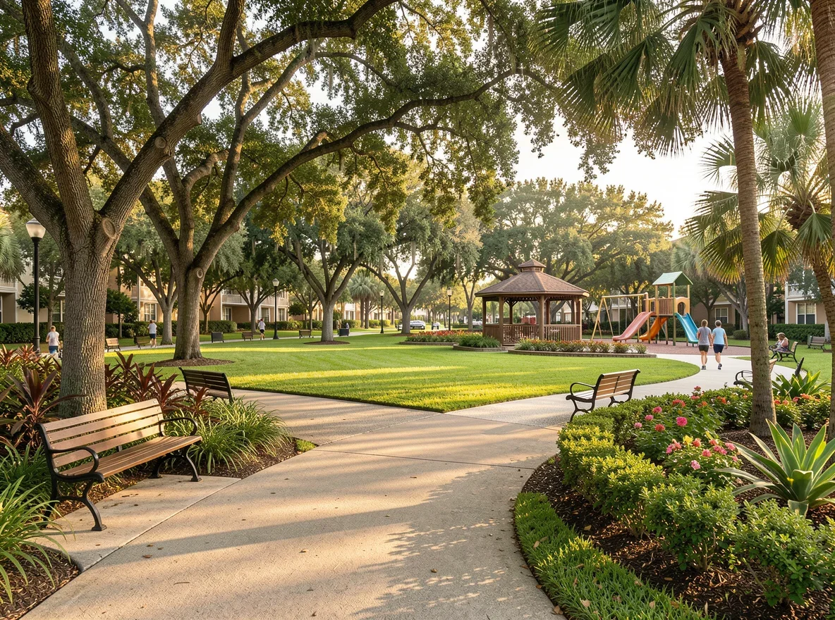 Neighborhood park in Cooper City, Florida