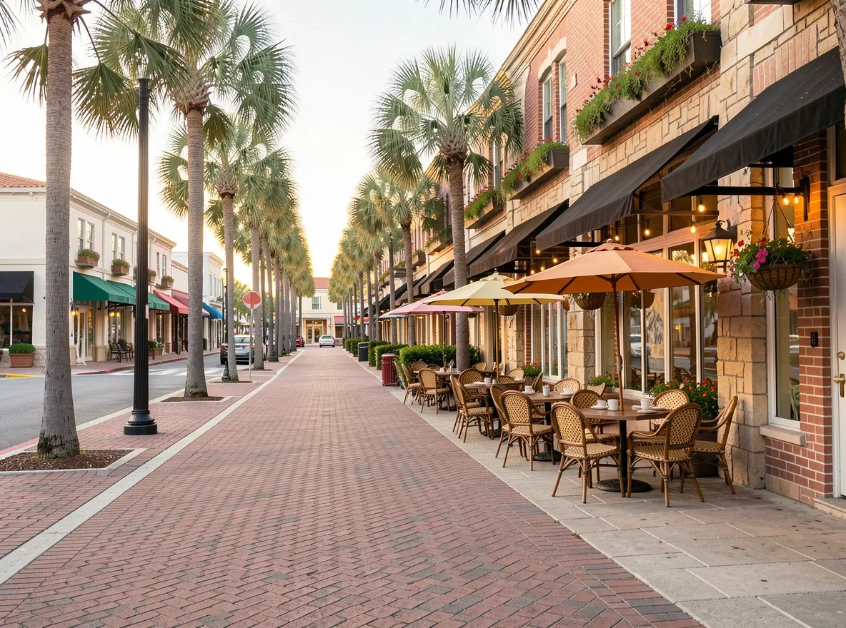 Atlantic Avenue streetscape in Delray Beach