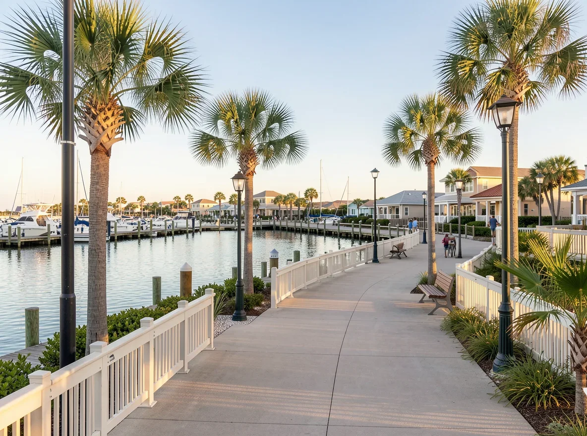 Waterfront scenery in Dania Beach