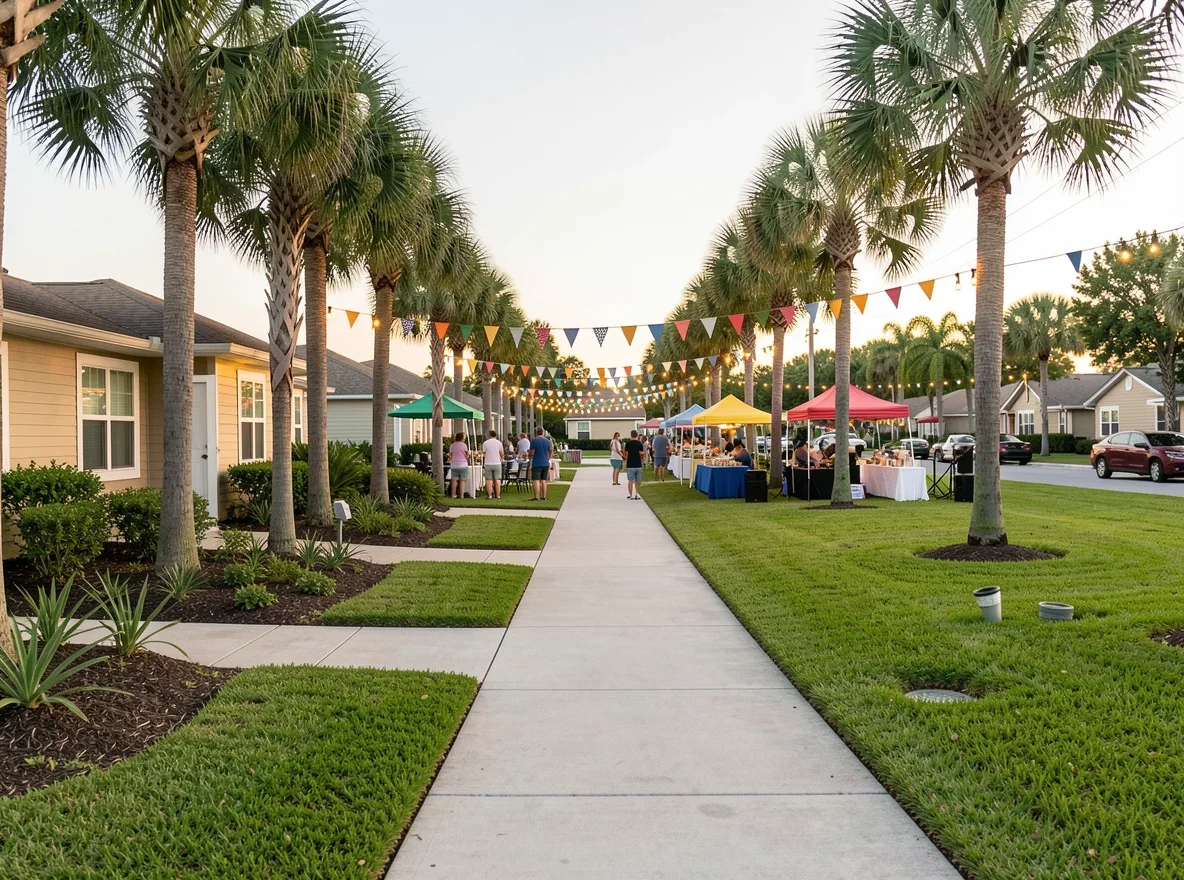 Residential community atmosphere in Pembroke Park