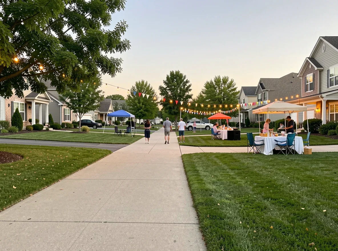Neighborhood setting in Andover