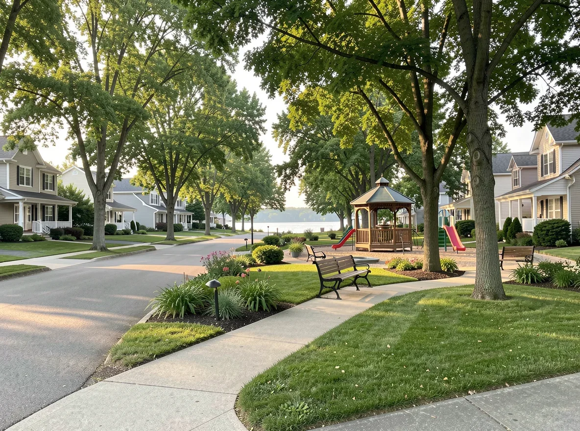 Neighborhood setting in Mound, Minnesota