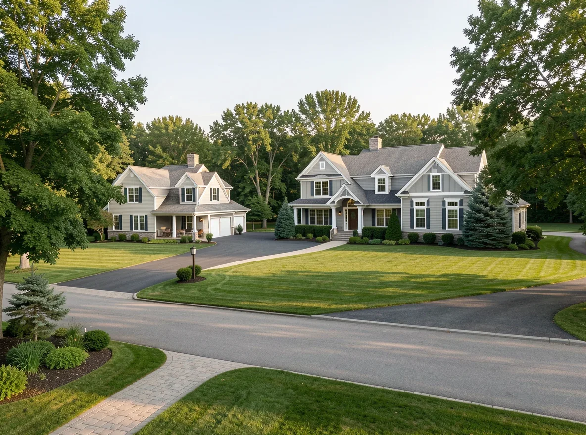 Open residential landscape in Minnetrista