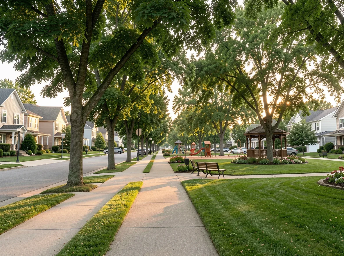 Established residential neighborhood in Chaska, Minnesota