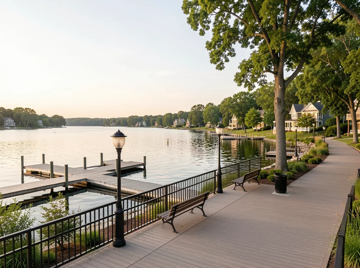 Lakeshore scene near Excelsior on Lake Minnetonka