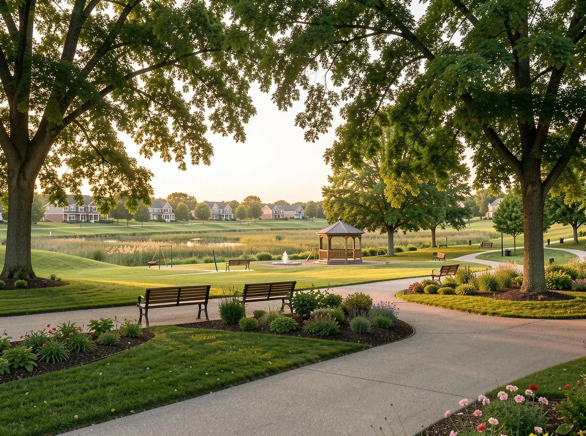 Natural landscape and neighborhood setting in Minnetrista