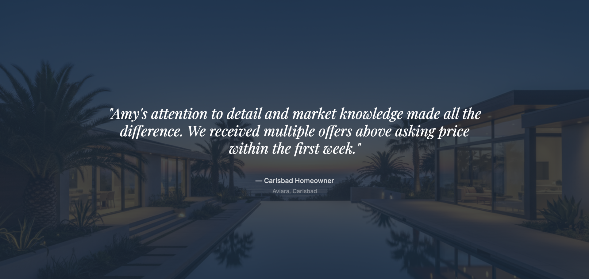 Client Testimonial, Amy Moss, Carlsbad Real Estate Agent Client Testimonial, Amy Moss, Carlsbad Real Estate Agent
