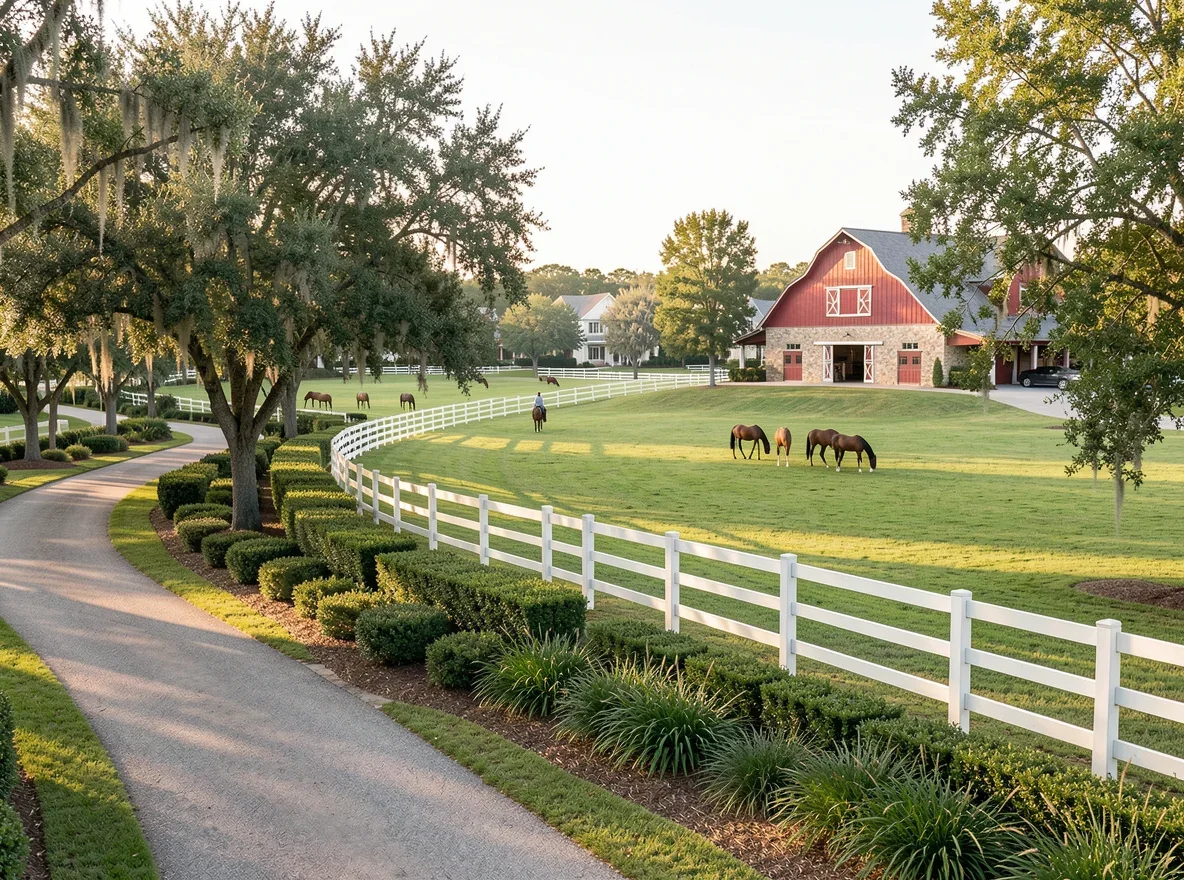 Equestrian landscape in Wellington