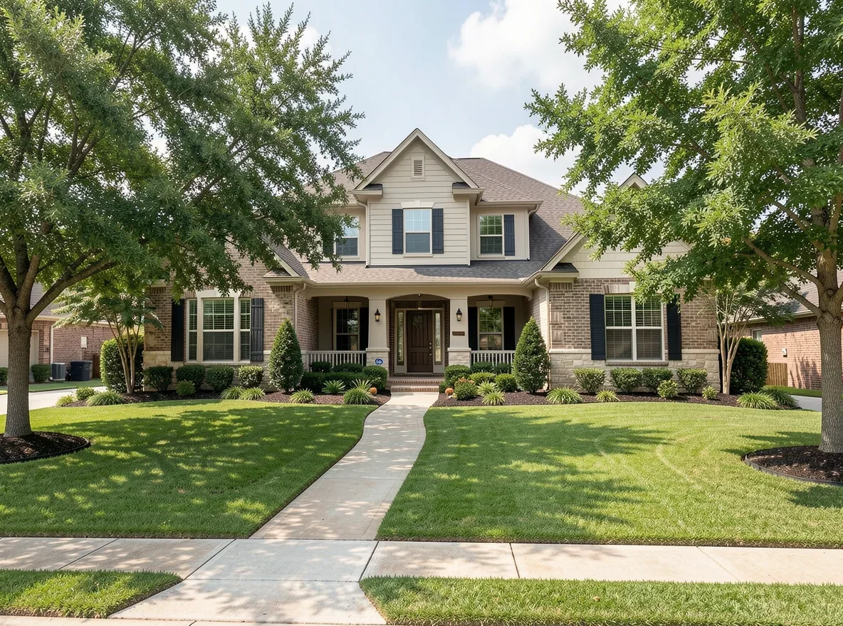 Spring home exterior